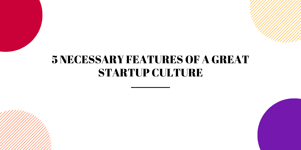 5 Necessary Features of a Great Startup Culture