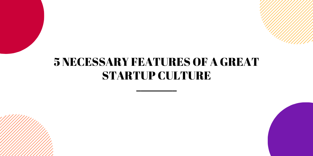 5 necessary features of a great startup culture